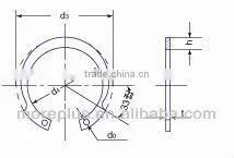 Made in Taiwan Stainless Steel IRTW Inverted Internal Retaining Ring