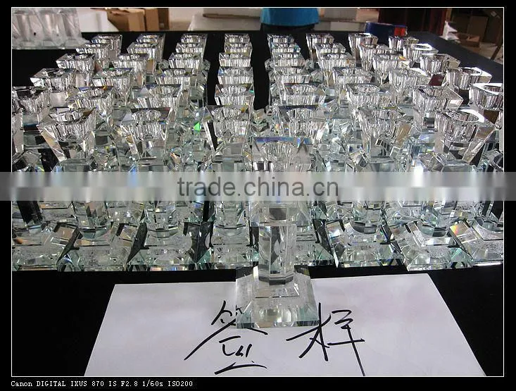 Wedding favors 9 sticks Crystal candle holder