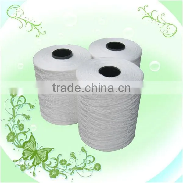 T12s/3 100% raw white polyester yarn