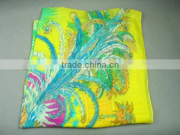 blue and yellow scarf cheap 2014 fashion scarf