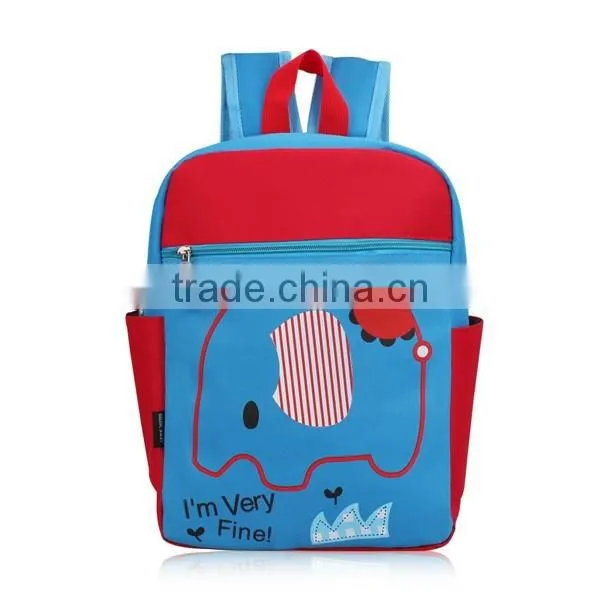 PU cartoon animal pattern children school bag