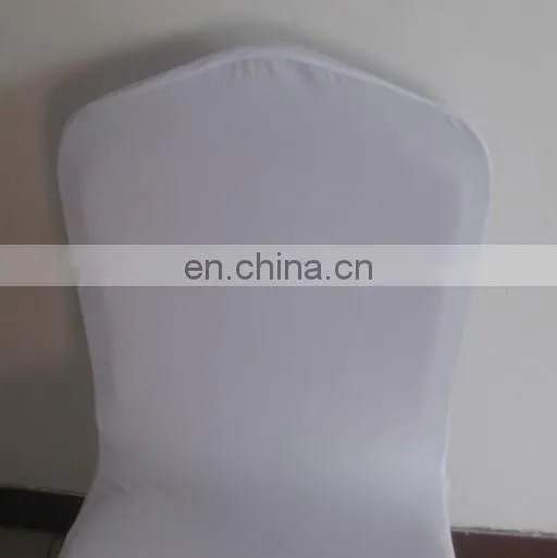 spandex/lycra chair cover in white color for plastic chairs