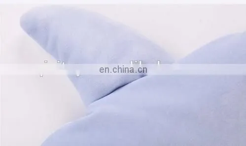 2017 Hot Selling wholesale new born baby blanket animal shark head plush baby swaddle blanket