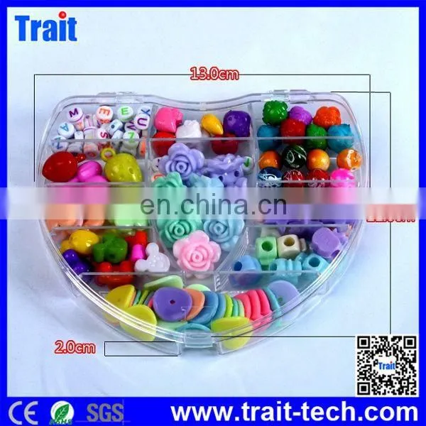 11Grid Heart Shape Tool Box DIY Colorful Bead Bracelet DIY Educatinal Toys for Kids