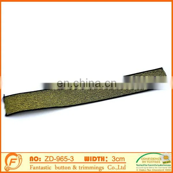 black woven elastic band ribbon