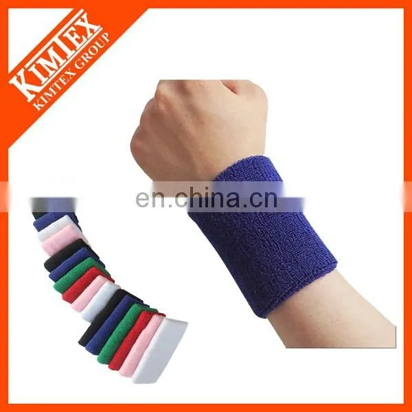 2017 Fashion OEM Cotton Terry Sports Wristband with Logo
