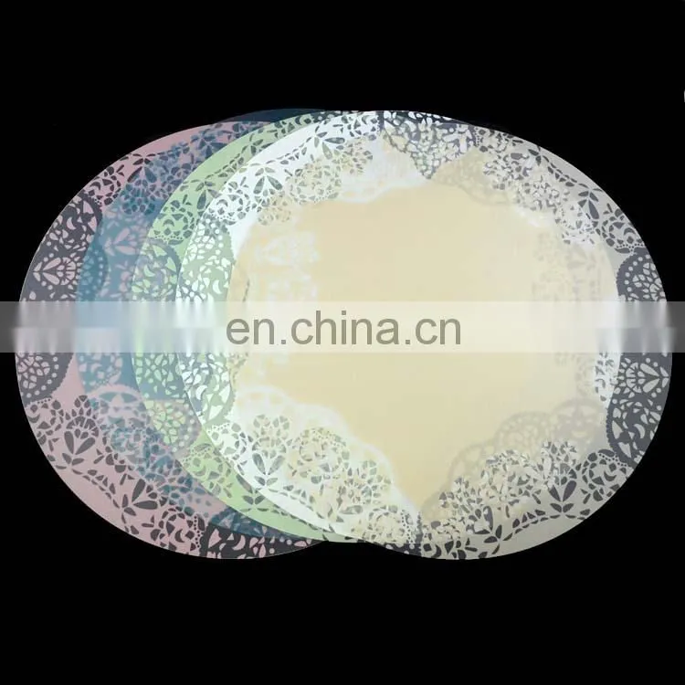 wholesale round purple christmas pp placemat