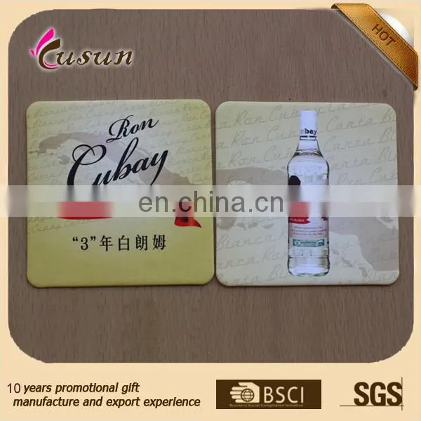 Customize printed slate coaster,China manufacturer cardboard coaster,advertising design coaster