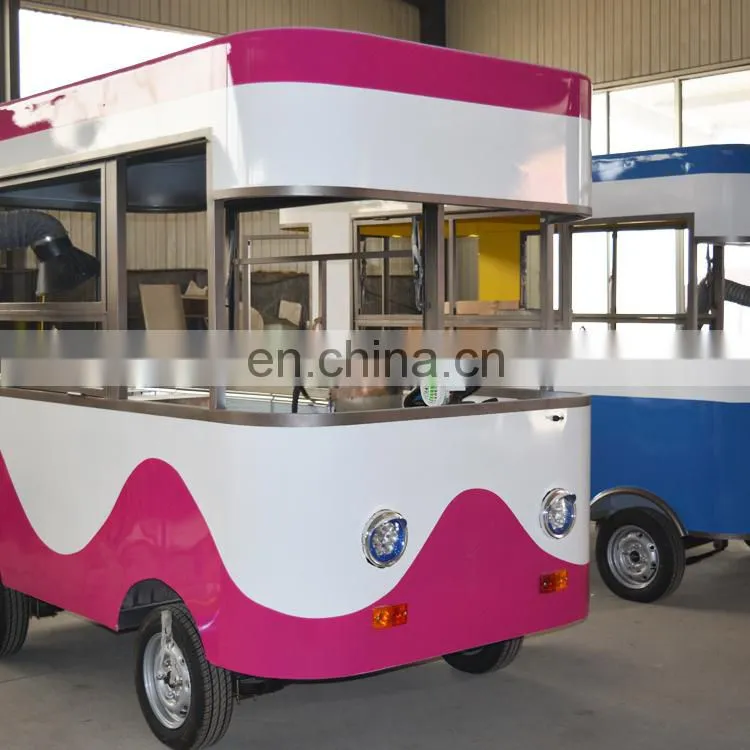Street Mini Hot Dog Motorcycle Vending Mobile Fast Food Truck