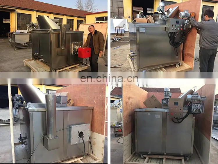 Top quality automatic potato chips frying machine onion chicken wing frying machine