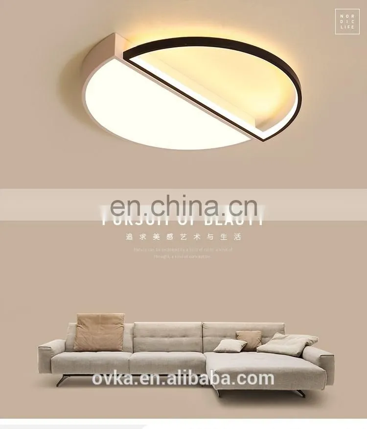 New round living room ceiling lamp LED bedroom light simple indoor chandelier