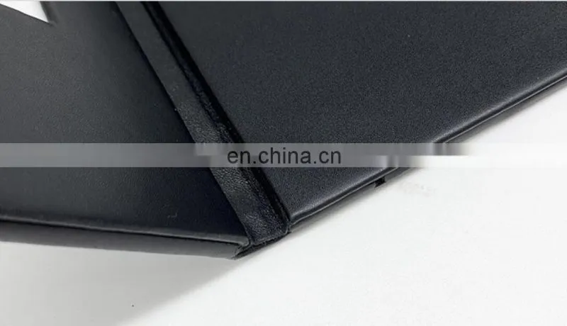3 pages lighting foldable portable battery operated acrylic material led restaurant menu