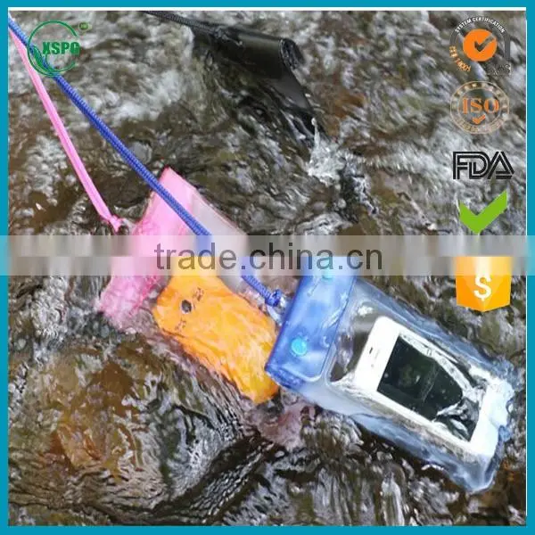 pvc waterproof mobile phone bag with high quality