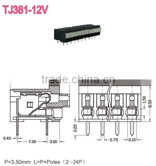 PCB Spring terminal blocks
