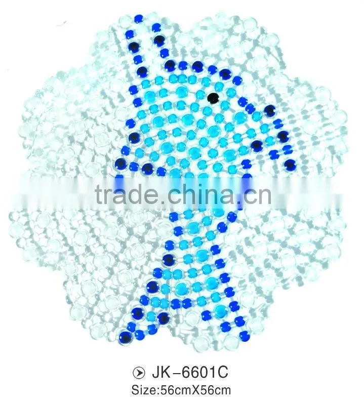 lowest price flower shaped pvc bath mat