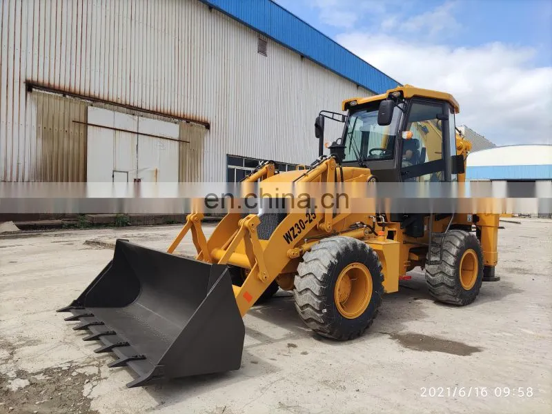 Rural Road Construction Agricultural use 4WD Compact Efficient Multi-purpose Backhoe excavator loader retroexcavadora 4x4