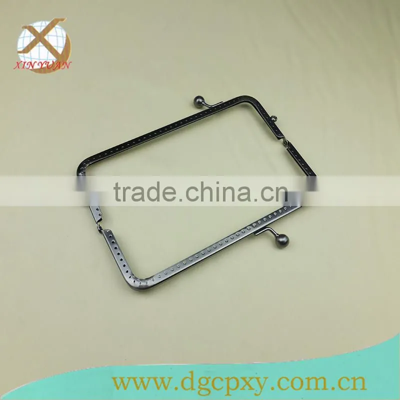 17.8*6.5cm gunmetal purse frame for handbag handle