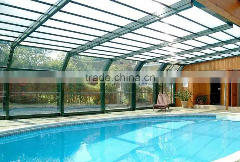 High strength space frame steel structure swimming cover