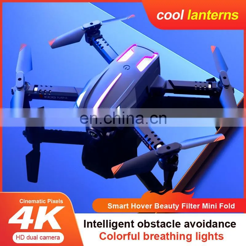 K108 Mini Drone with 4K HD Camera wifi Three-way Infrared Obstacle Avoidance Altitude Hold Mode Foldable RC Quadcopter Boy Gift