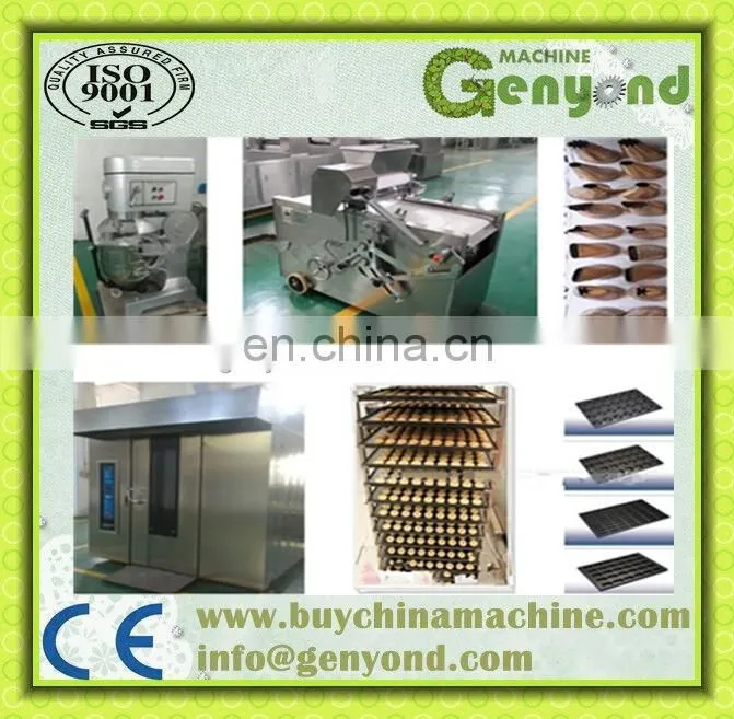 cup cake processing line with bake rotary oven tunnel oven