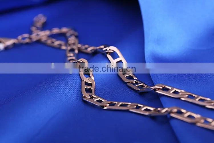 Chains Necklaces Type simple link chain jewelry chain decorative chain coffee gold plated necklace