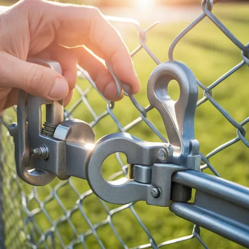 repairing chain link fence (4)
