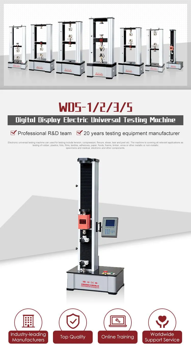 HST WDW-1 1kn 2kn One-column Spinning Plastic Wrapping and Sewing Thread Tensile Testing Machine