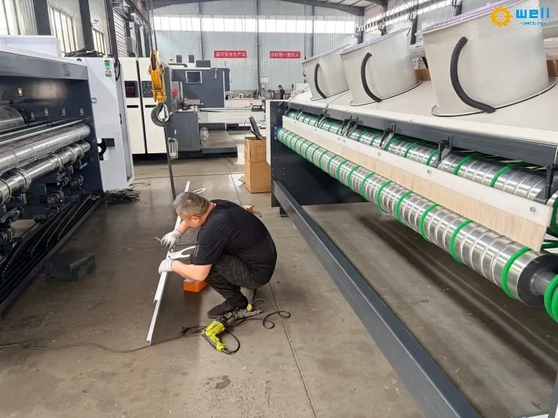 automatic four color printing die cutting slotting machine
