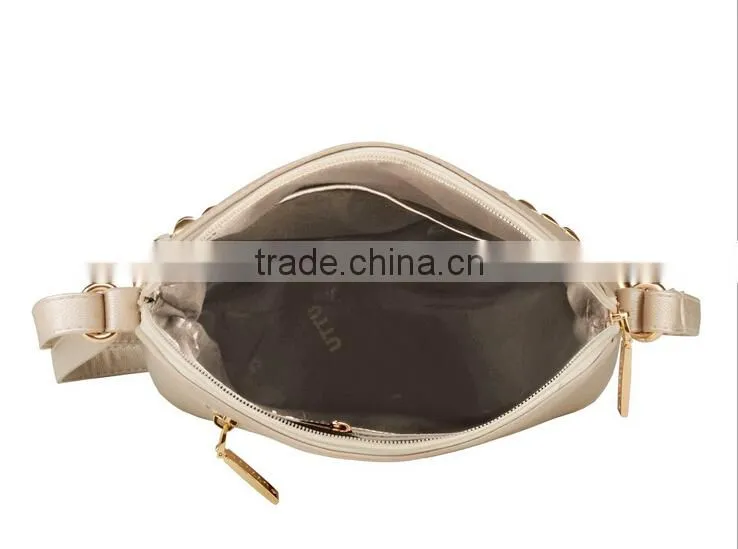 Best Selling Western Style Ladies Genuine Leather Shoulder Lady Handbag 2015