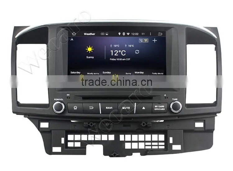 Wecaro 8" Android 4.4.4 car stereo 1024 * 600 for mitsubishi lancer car dvd player WIFI 3G 16GB Flash 2014 2015