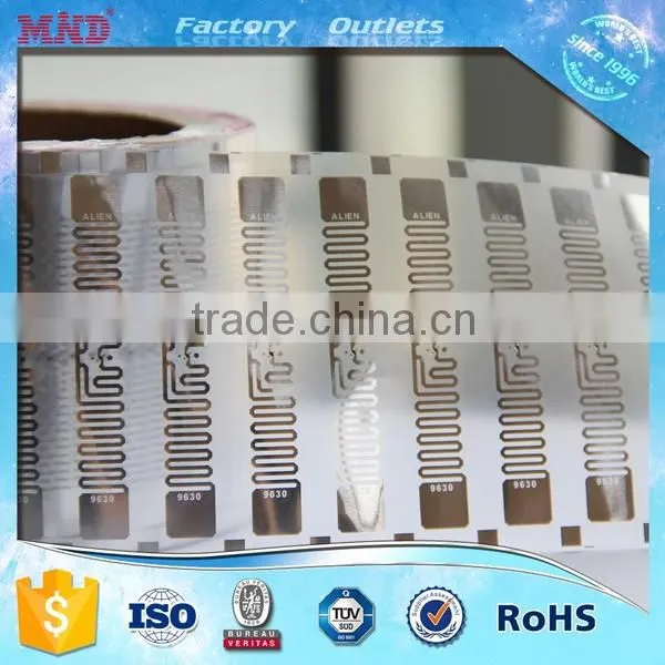 MDIY23 iso18000 6c Warehouse Checking and tracking Alien h3 uhf rfid dry inlay for smart labels and tickets