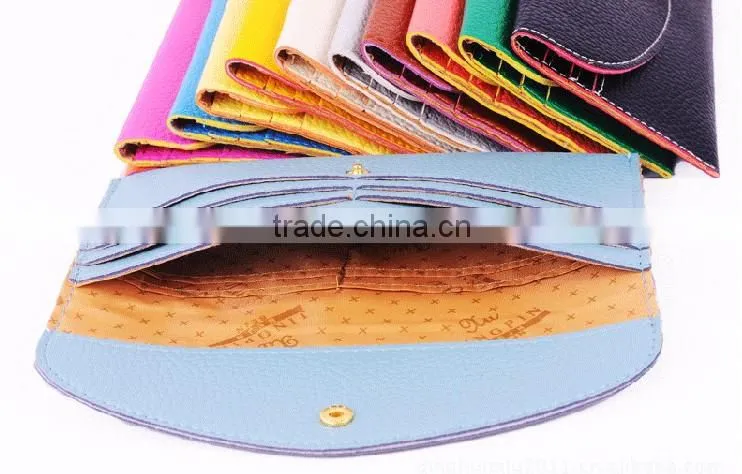 Very cheap long envelope snap women wallet,women purse