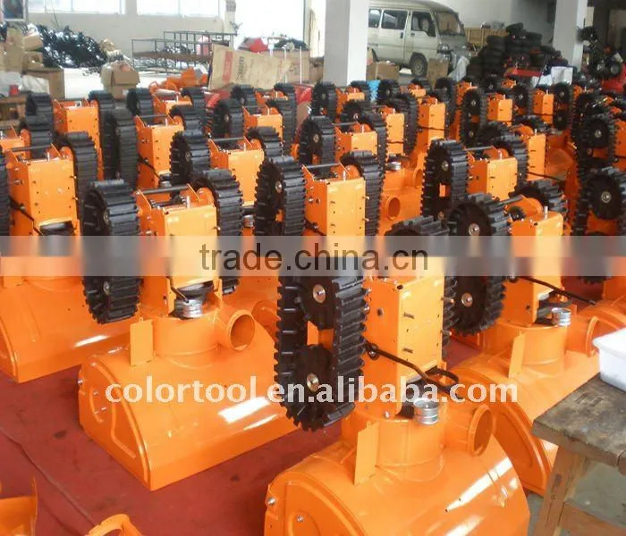 Hot sell rubber snow thrower/snow blower loncin removing snow