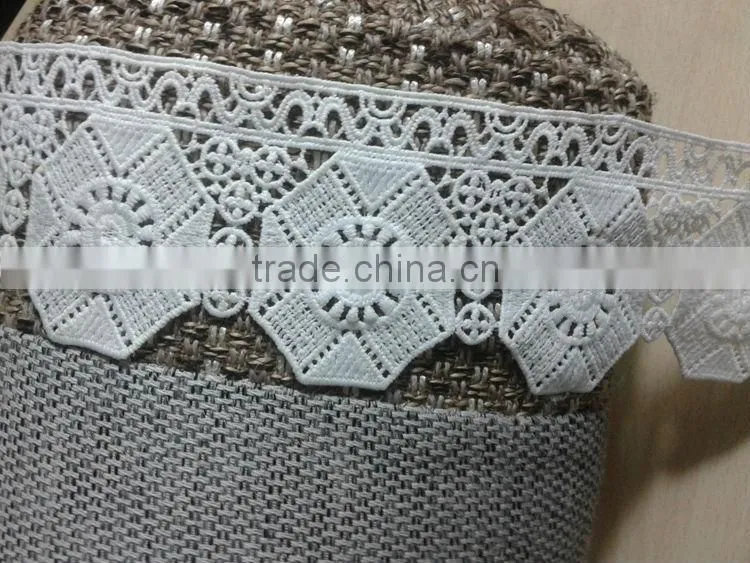 Mitaloo White Lace Trim Cotton Watersoluble Lace M08001