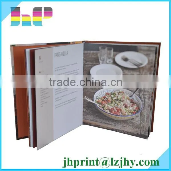 C1S and C2S art paper recipe hardcover book printing with sewing case bound