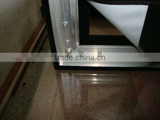 High Contrast Theatre Fabric / fixed frame screen for high level home theater