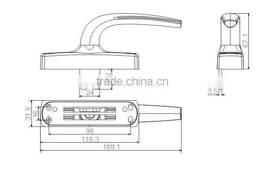 aluminum handle JW9021B