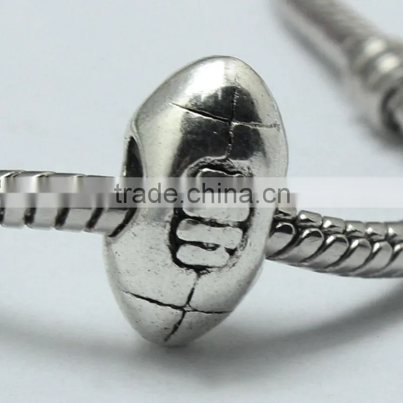 Lead Free Nickle Free Zinc Alloy Pdora Eyes Shape Jewelry Hole Beads for Bracelets and Necklaces