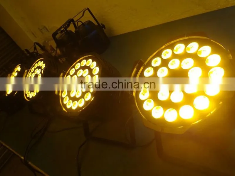 24x18w led par RGBWA UV 6in1 Stage lighting led washing par high power full colors dmx512 DJ led par64 RGBWA+UV 6 in 1 Leds