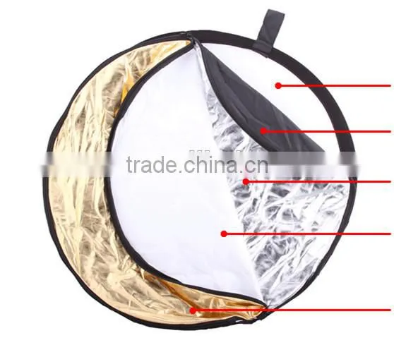 60cm 5 In 1 Best Sell Foldable Photo Reflector, Photography Reflector, outdoor light reflector