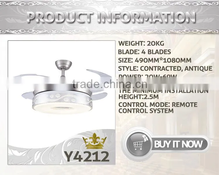 Restaurant Elegant Bladeless Ceiling Fan