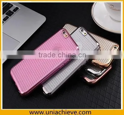 Factory price oem 4.7 inch high quality mobile phone luxury color electroplating tpu case for iphone 6
