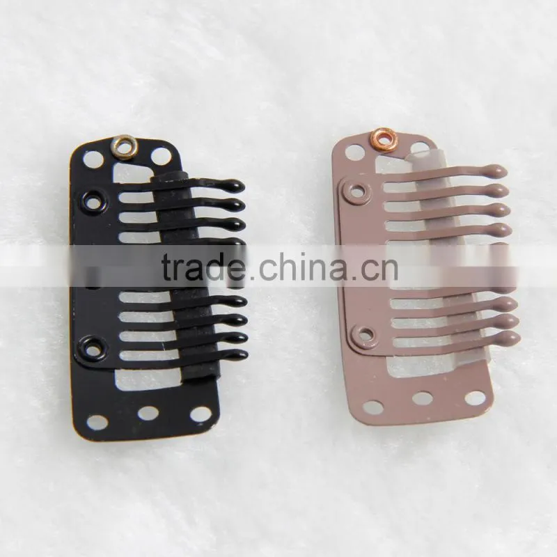 Hair Accessories U-shape Metal Clip For Hair Extension T-type Clips For Clip Hair Extension 6-10Teeth Metal Clips Hair Extension