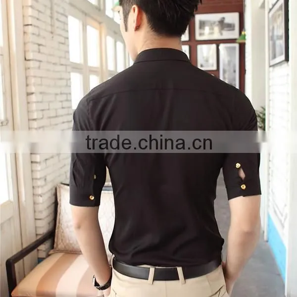 Red color men half sleeve shirts