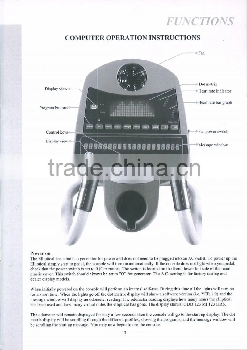 commercial elliptical machineTZ-7005/Cardio Gym trainer/commercial use