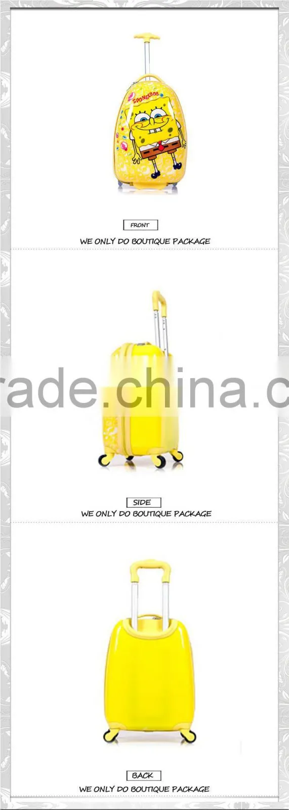 XF B-074 cute pvc backpack fancy school backpack with wheels