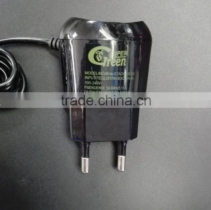 original hot sell factory new design2 in 1 wall light charger green light 2 in 1wall charger with USB high quality
