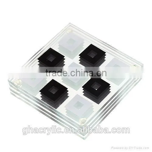 GH-R014 beautiful design Acrylic display sheet / acrylic cup wad