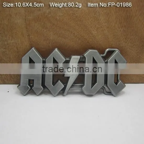 custom brand name buckle plate metal belt buckle