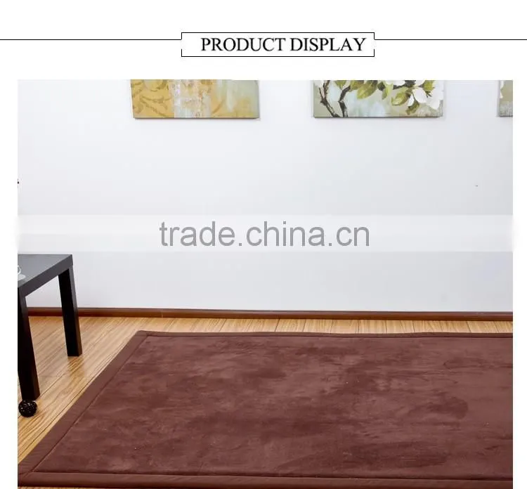 130cm*190cm large size coral fleece rectangle rugs of high water absorbent